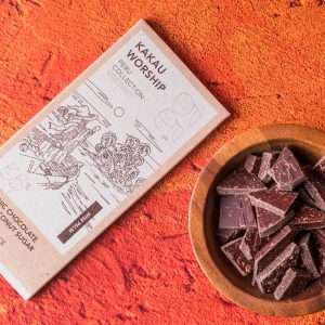 Wise Palm – Σοκολάτα 55% με βιολογικό κακάο Chuncho, ζάχαρη καρύδας και νιφάδες καρύδας από την Kakau Worship