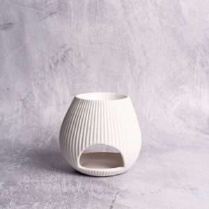 Οβάλ λευκός κεραμικός αρωματιστής Scentchips μικρού μεγέθους