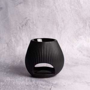 Οβάλ μαύρος κεραμικός αρωματιστής Scentchips μικρού μεγέθους