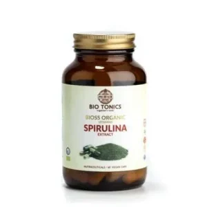 Bio tonics Bio Spirulina 300mg 60 κάψουλες - Φυσικό συμπλήρωμα διατροφής σπιρουλίνας