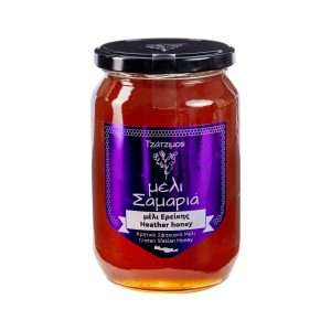 Γυάλινο βάζο 950gr με κρητικό μέλι ερείκης – Παραγωγή Σφακίων