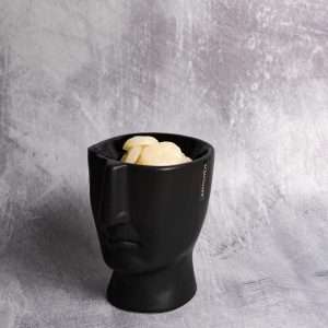 Μαύρος κεραμικός αρωματιστής Scentchips Visage με σχέδιο προσώπου