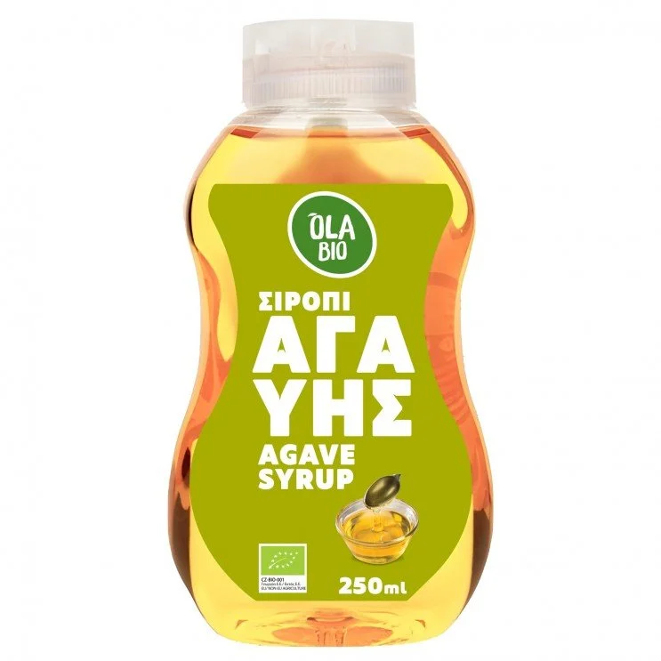 σιρόπι αγάβης βιο 250ml φυσικό βιολογικό γλυκαντικό