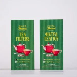 Χάρτινα φίλτρα τσαγιού με πιέτα για 1 έως 3 κούπες – οικολογικά, χωρίς χλώριο